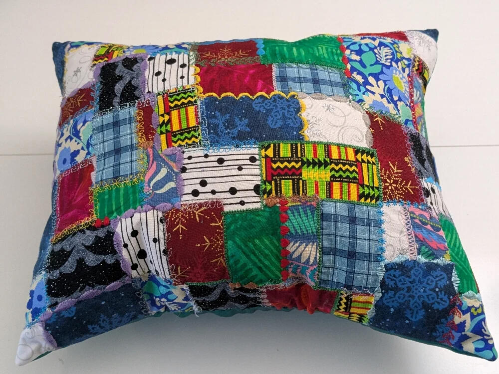 Sensory Pillow - Dark Green back - $25